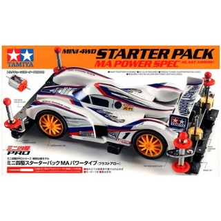 โมเดลรถมินิ4WD Tamiya Mini4WD 1/32 TA18647 M4 STARTER PACK MA POWER