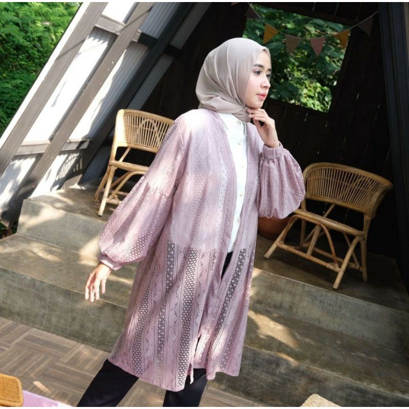พรีเมี่ยม burkat Outer/balloon sleeve burkat Outer/premium burkat Lace/long burkat cardi