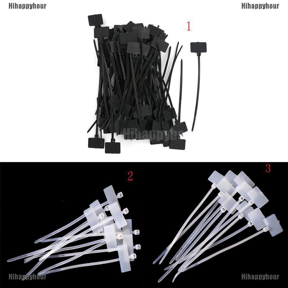 ป้ายแท็ก ไนล่อน ล็อคตัวเอง RJ45 RJ12 100 ชิ้น