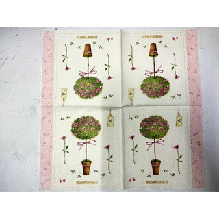 กระดาษ napkins ขนาด 33 x 33 cm สำหรับงาน decoupage และสบู่