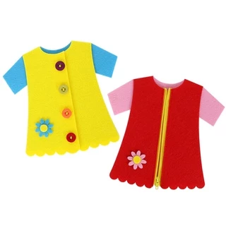 กระดุมซิป Montessori ของเล่นเสริมการศึกษา สําหรับเด็กอนุบาล
