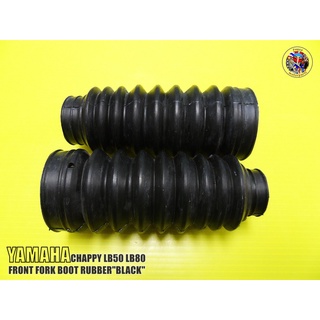 YAMAHA CHAPPY LB50 LB80 FRONT FORK BOOT RUBBER "BLACK" #ยางหุ้มโช๊คหน้า สีดำ CHAPPY / CHIPPY