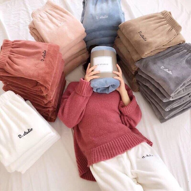 กางเกงผู้หญิง Dstudio ผลิตในประเทศญี่ปุ่น คือความอบอุ่นและหนาเป็นพิเศษ