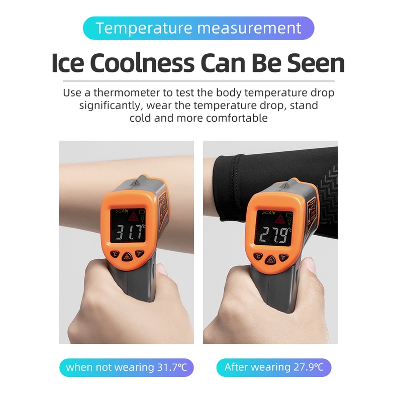 【TH Delivery】ROCKBROS 1 ปลอกแขน ผ้าเรยอน กันแดด ป้องกันรังสียูวี เหมาะกับฤดูร้อน สําหรับผู้ชาย และผู้หญิง ขับขี่ - รูปที่ 7