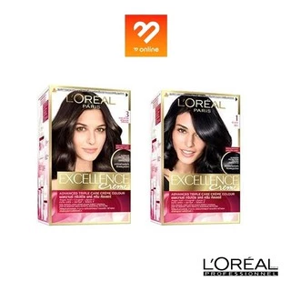 L'oreal Excellence Cream สีธรรมชาติ ปิดผมขาว สีขายดี 1 3 4 5 ลอรีอัล ปารีส เอกซ์เซลเลนซ์ ครีมเปลี่ยนสีผม ยาย้อมผม loreal