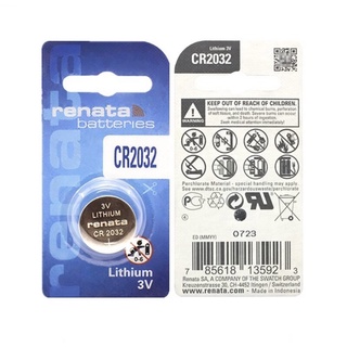 Renata CR2032 Lithium 3V ของแท้แพค 1 ก้อน