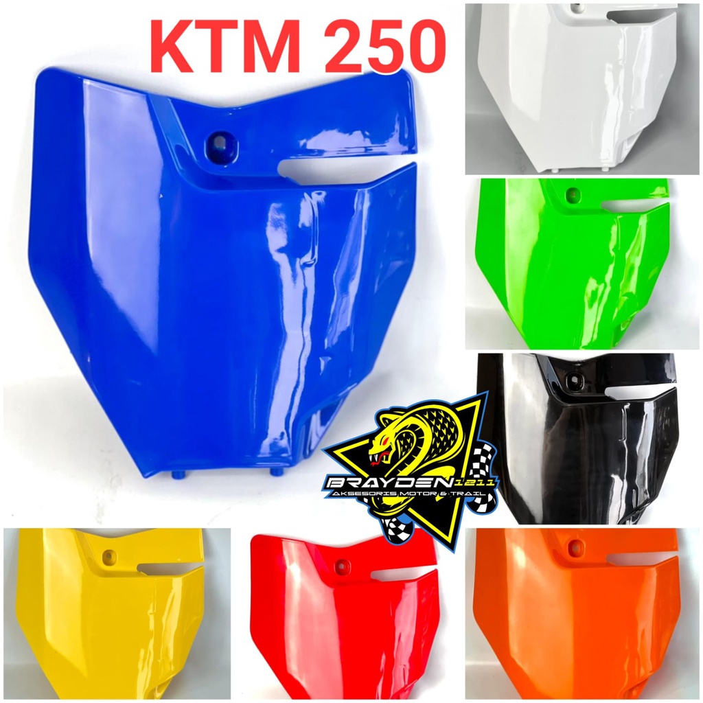 ฝาครอบหมายเลข KTM 250 2017 / จานหมายเลขแข่ง SRX 250 2017