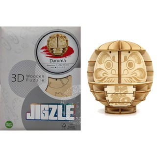 &gt;&gt;พร้อมส่ง&lt;&lt;จิ๊กซอว์ไม้ [JIGZLE Wooden Puzzle] Daruma