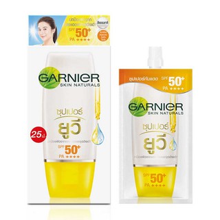 Garnier ไลท์คอมพลีท ซุปเปอร์ ยูวี สปอต-พรูฟ ซันสกรีน SPF50+PA++++ [1กล่องมี6ซอง]