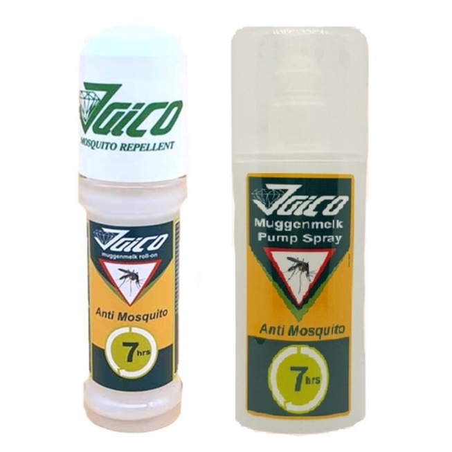 Jaico Mosquito Repellent Roll On ไจโก้โลชั่นกันยุงแบบลูกกลิ้ง 50 ml 05430 / สเปรย์ Spray 75 ml 00575