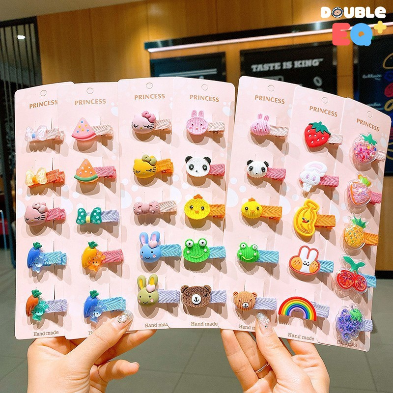 กิ๊บหนีบผม ลายการ์ตูนน่ารัก ลายสัตว์ ผลไม้ ดอกไม้ แฟนซี สไตล์เกาหลี สำหรับเด็กผู้หญิง Cartoon Hair clip for girl