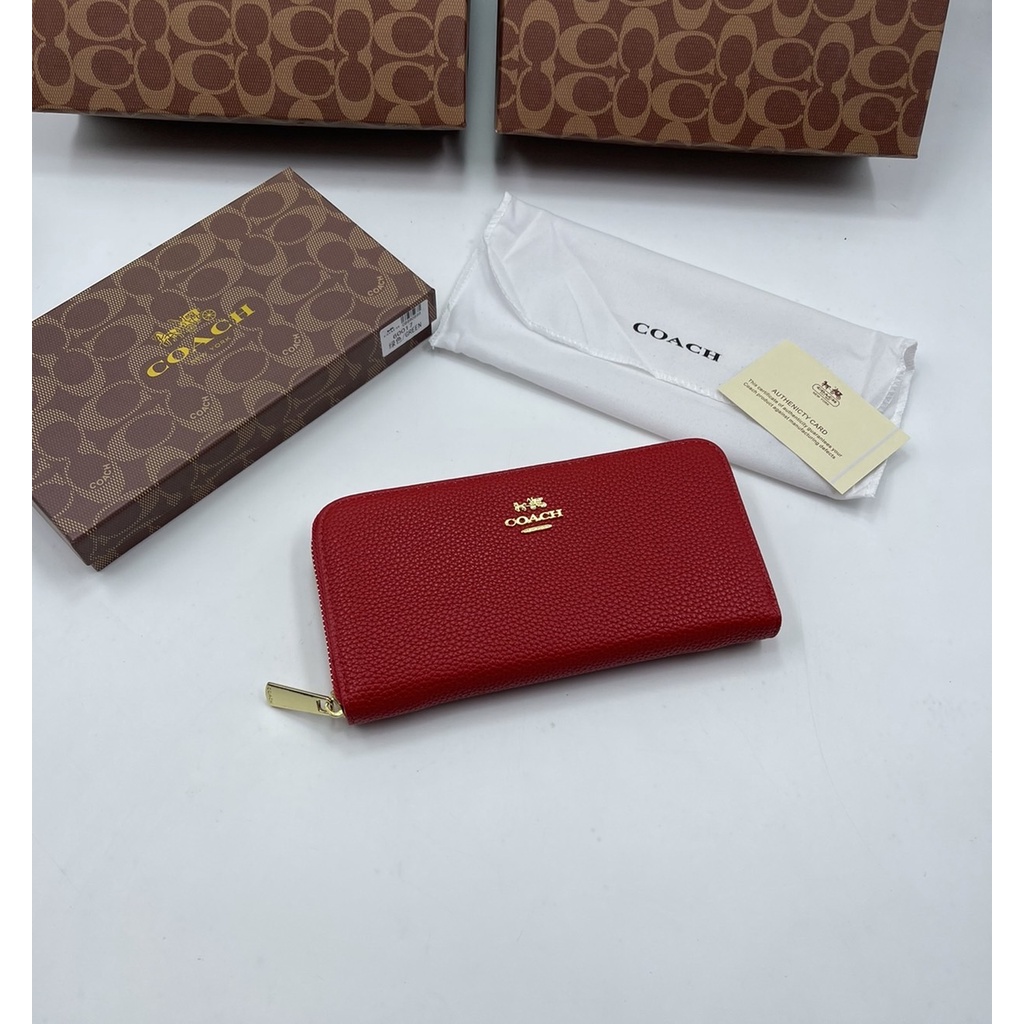 กระเป๋าสตางค์ใบยาวโค้ช สินค้าพร้อมส่ง พร้อมกล่อง ถุงผ้า งานเกรดพี่เมียม ขนาด7.5นิ้ว