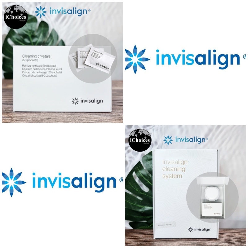 [Invisalign] Cleaning System อุปกรณ์+ผงทำความสะอาด เครื่องมือจัดฟันใส รีเทนเนอร์ Cleaning for Clear 