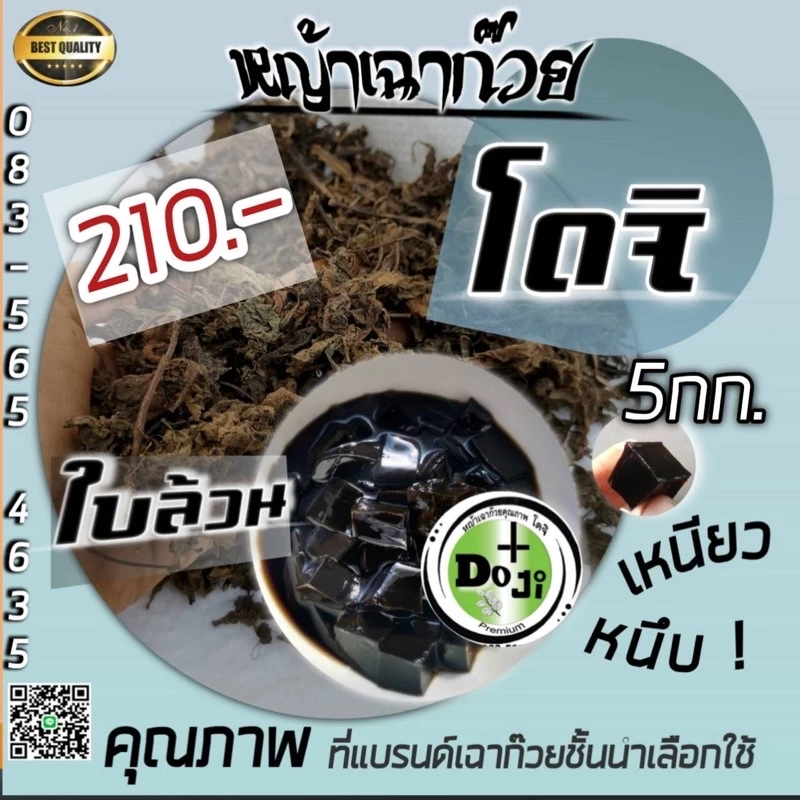 *H o t S a l e s* ใบเฉาก๊วยล้วนแท้ โดจิ หญ้าเฉาก๊วย ทำเฉาก๊วยเหนียวหนึบ คุณภาพดีที่สุดเกรดพรีเมี่ยม
