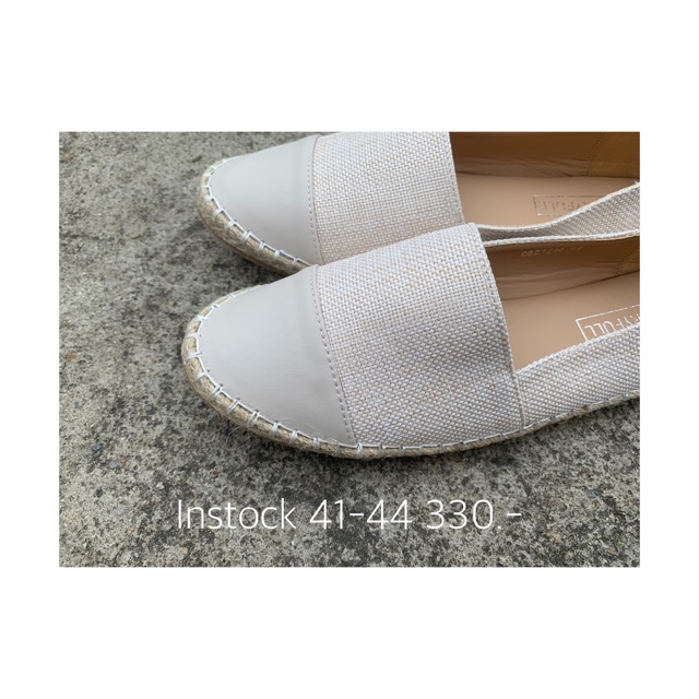 New kung fu size42-44| รองเท้าไซส์ใหญ่ รองเท้าคัทชูผ้าลำลองแนวทูโทน พื้นนุ่ม ใส่สบาย