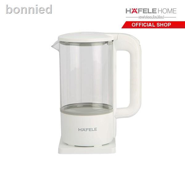 ราคาต่ำสุด♈HAFELE กาต้มน้ำร้อนไฟฟ้าแบบแก้ว ขนาด 1.2 ลิตร/Glass electric kettle 1.2L