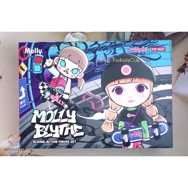 (พร้อมส่ง) ♥︎ PopMart "Molly x Blythe" Sliding Action Figure Set (Limited Edition)