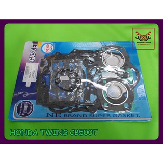 HONDA TWINS CB500T year 1975-1976 ENGINE GASKET COMPLETE SET "NON ASBESTOS" / ปะเก็นเครื่อง ชุดใหญ่ ไม่มีแร่ใยหิน