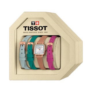 Tissot Lovely Summer Set ทิสโซต์ เลิฟลี่ ซัมเมอร์ เซต T0581093603101 สีโรสโกลด์ แถมสาย 3 เส้น นาฬิกาผู้หญิง