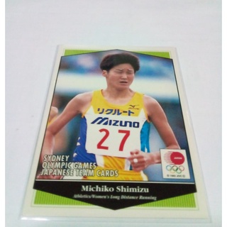 SYDNEY OLYMPIC GAMES JAPANESE TEAM CARD "MICHIKO SHIMIZU"