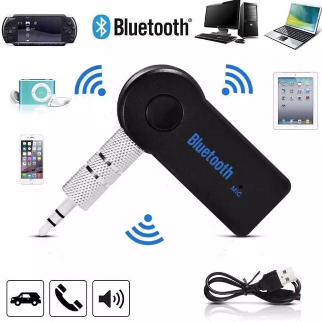 3.5mm Mini Wireless USB Bluetooth AUX Stereo Audio Music Car Adapter Receiver