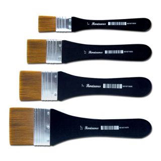 เรนาซองซ์ แปรงขนทอง ขนาด 1 - 2.5 นิ้ว Renaissance Synthetic Wide Brush