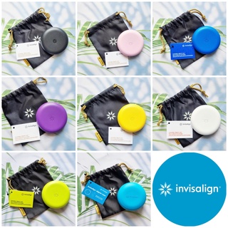 (Invisalign®) Aligner and Retainer Case กล่องใส่อุปกรณ์จัดฟัน และรีเทนเนอร์ ขนาดกระทัดรัด ฝาปิดแม่เหล็ก