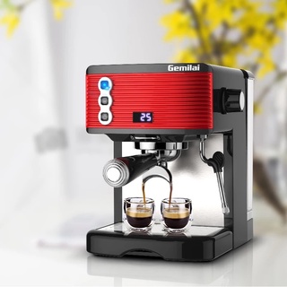 เครื่องชงกาแฟเอสเปรสโซ่ 15barGemilai CRM 3601 Espresso Maker เติมน้ำ1.7ลิตร✔ 📢🚚สินค้ามีพร้อมส่ง