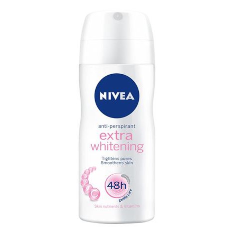 นีเวีย สเปรย์ฉีดใต้วงแขน Nivea Extra Whitening/Pearl&Beauty Spray 60ml.