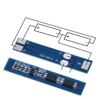 ถ่าน 18650 Bms 7.4v ถึง 8.4v วงจรป้องกัน แบตลิเธียม Li-iobms 2S  สินค้าในไทย