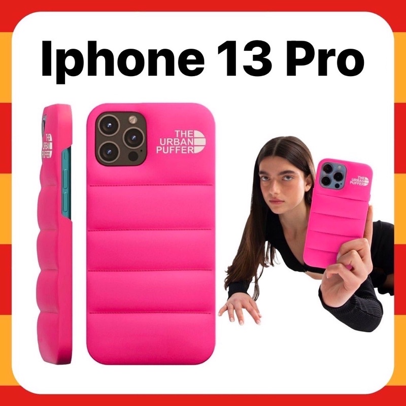 The Urban Puffer case iPhone 13 Pro สี Rose Red