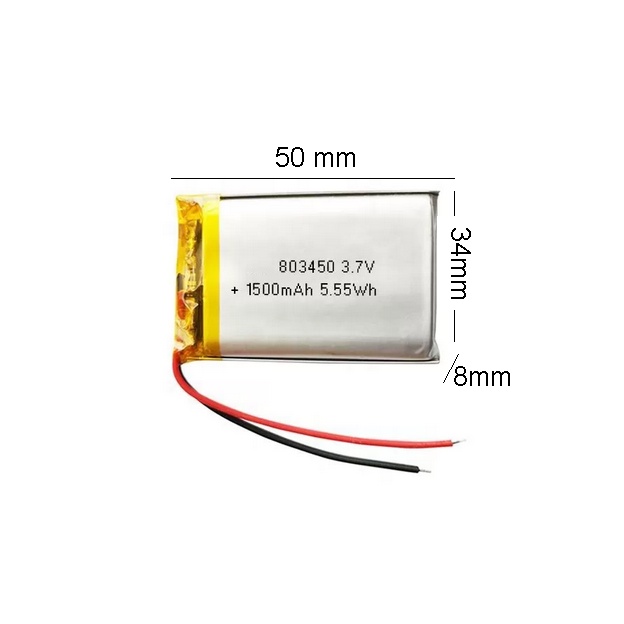 803450 ไม่เข้าหัว 1500mah polymer lithium battery smart home polymer lithium battery custom locator 