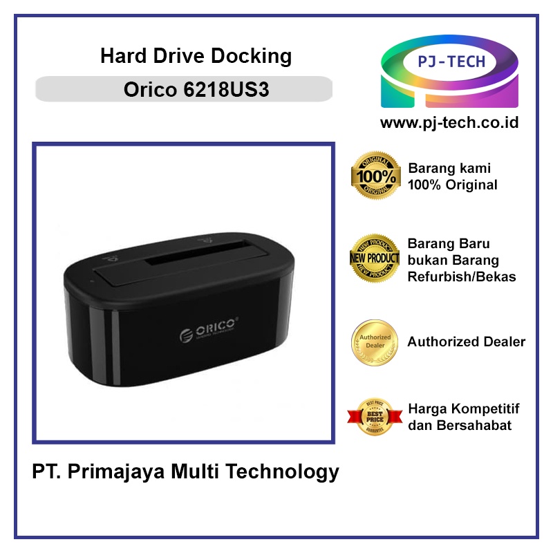 Orico 6218US3 ฮาร์ดไดรฟ์เชื่อมต่อ HDD และ SSD 2.5/3.5 นิ้ว
