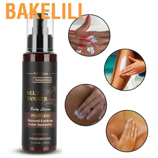 Bakelili Tanning Mousse  Self Tanner Longlasting Moisturizing Sunless Lotion Body Cream for Face and Natural