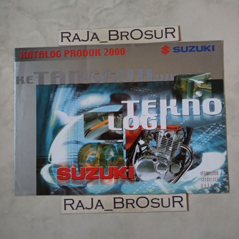 SUZUKI Old school leaflet catalog โบรชัวร์โปสเตอร์Suzuki 2001 Shogun FD 110 Satria 120 S Satria 120 