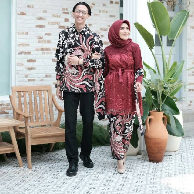 Kemeja SAHARA RED COUPLE SET (เสื้อเชิ้ต, เสื้อเชิ้ต, SAHARA RED Top)