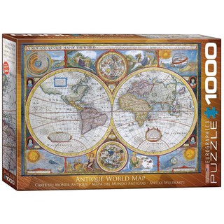 ANTIQUE WORLD MAP - จิ๊กซอว์ 1000 pc PUZZLES EUROGRAPHICS