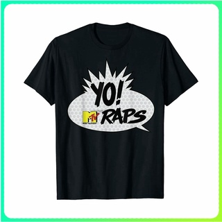 เสื้อยืดผ้าฝ้ายพิมพ์ลายคลาสสิกเสื้อยืดคุณภาพ Yo Mtv Raps เสื้อยืดผ้าฝ้ายสไตล์วินเทจสําหรับผู้ชายสามารถปรับแต่งได้