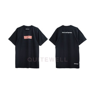 เสื้อยืดผ้าฝ้าย QW_T_75-1 NOT YARD BLACK ดำ