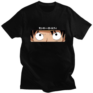 เสื้อยืดแขนสั้นลําลอง ผ้าฝ้าย ทรงหลวม พิมพ์ลายการ์ตูน Roronoa Zoro One Piece Luffy Eyes แฟชั่นฤดูร้อน สไตล์ฮิปฮอป สําหรั