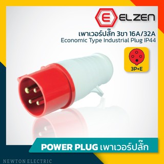 ลดราคาล้างสต็อก! เพาเวอร์ปลั๊ก 400V,16A/32A,3P+E,IP44 Elzen