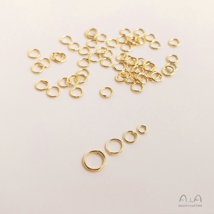 【❤️เครื่องประดับ DIY❤️】แหวนเชื่อมทองแดง ชุบทอง 14K 18K แฮนด์เมด DIY อุปกรณ์เสริม สําหรับเชื่อมเครื่องประดับ[DIY/เครื่องประดับแฟชั่น/สร้อยคอแฟชั่น/สร้อยคอ/สร้อยข้อมือ/เครื่องประดับเกาหลี/วงกลม/แหวน]