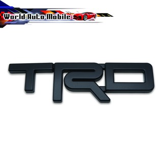 โลโก้ "TRD" size M สูง 6เซน สีดำด้าน ไฮลัค รีโว้ ร็อคโค สี ดำ Hilux Revo, Rocco Toyota 2 , 4 ประตู ปี2014-2018