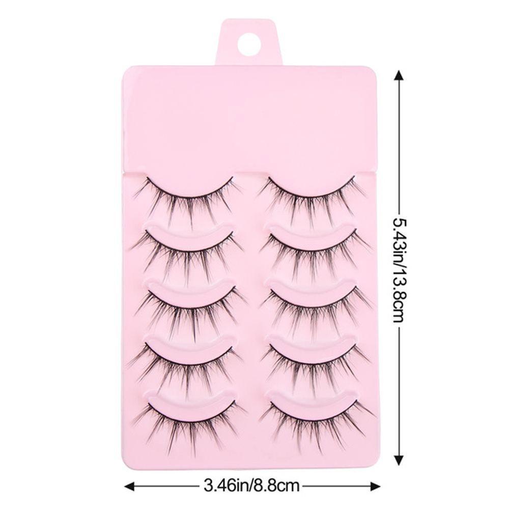LILYES 5 Pairs 3D Lash Extension Natural Eye Makeup Tool Cross False ...