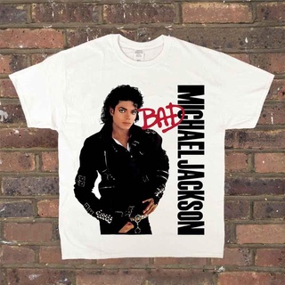 เสื้อยืดผ้าฝ้ายCOTTON เสื้อยืดแขนสั้นพิมพ์ลาย Homage Michael Jackson Tribute T Michael Jackson สําหรับผู้ชายS-5XL