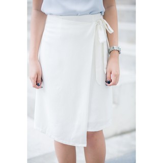 utility wrap tie pencil skirt