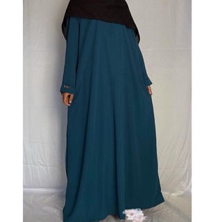 (W-AMW)♫ Abaya Turkey / ABAYA Plain ABAYA ไซซ์ S M L XL XXL สําหรับผู้หญิง