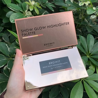 Browit Show Glow Highlighter Palette พาเลทไฮไลท์ จากบราวอิท  [แท้100%/พร้อมส่ง]