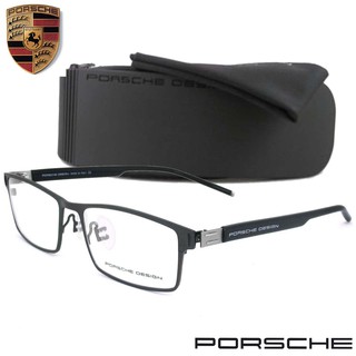 Porsche แว่นตา รุ่น P 9226 C-2 สีเทา กรอบเต็ม ขาข้อต่อ วัสดุ สแตนเลส สตีล (สำหรับตัดเลนส์) กรอบแว่นตา Eyeglasses