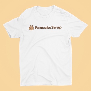 พร้อมส่งจากไทย ✈️ เสื้อยืดบิทคอยน์ เสื้อยืดคริปโต ลาย PancakeSwap 🙌